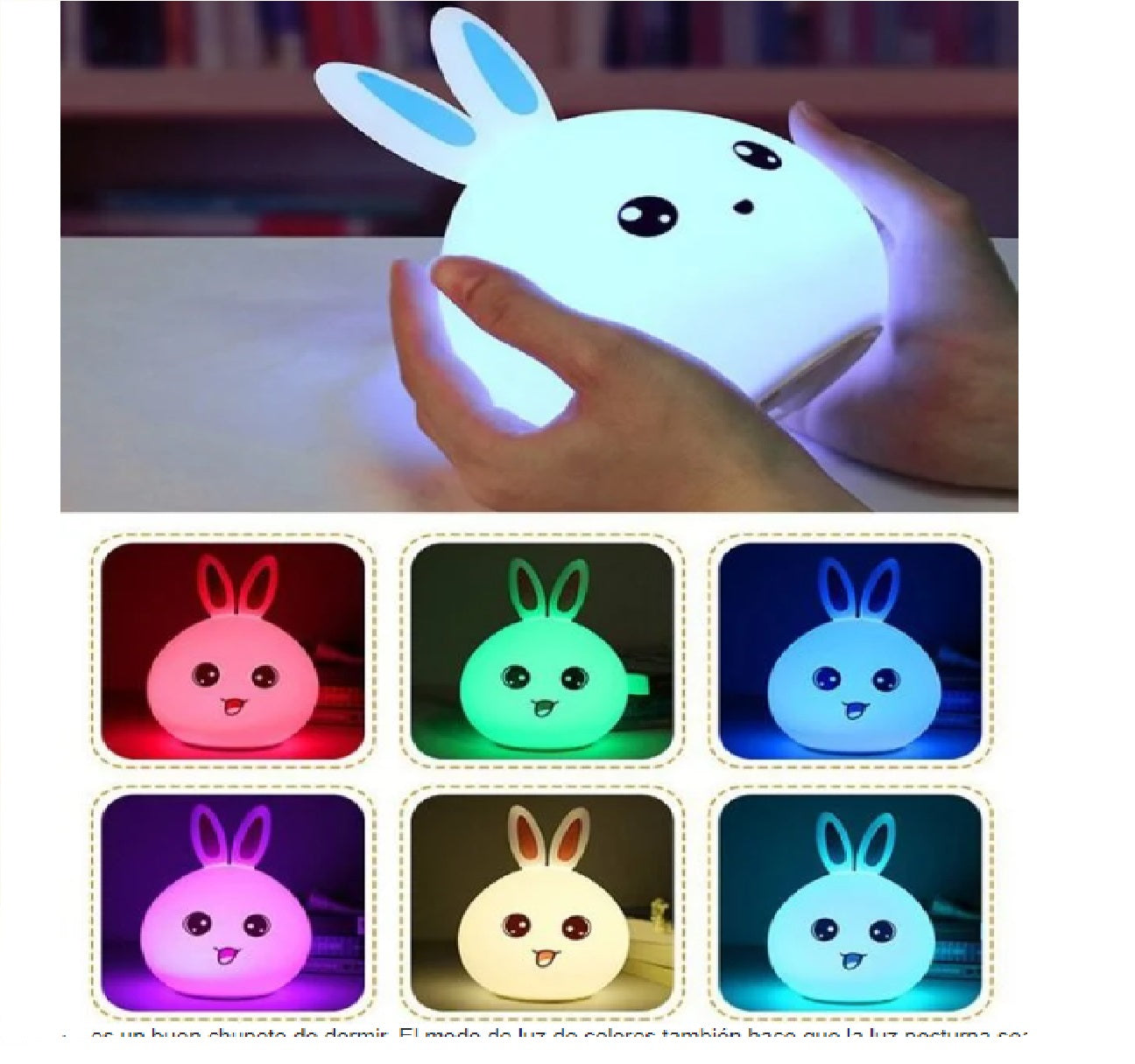 Conejo De Luz Led Para Niños.